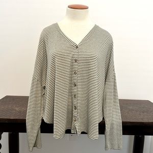 Oversized Button Up Top